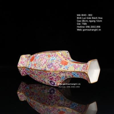 Bình Lục Giác Bách Hoa